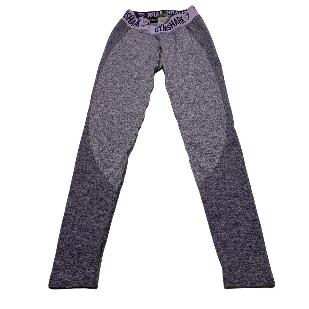 GYMSHARK Ankle Leggings Size S Small Purple Quick Dry Low Rise Shaping